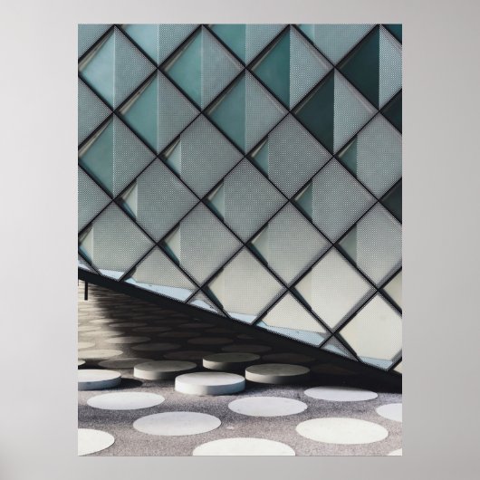 Architectuurfotografie van betonwand poster (Voorkant)