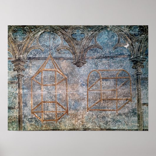 Architectuurgegevens uit de slaapkamer van Pope Poster (Voorkant)