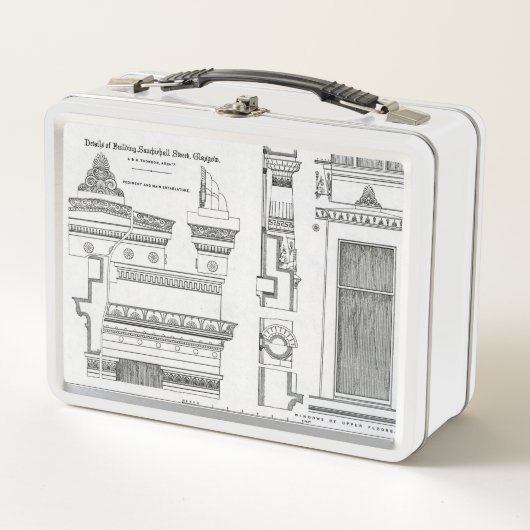 Architectuurgegevens van de Grecian Chambers (Voorkant)