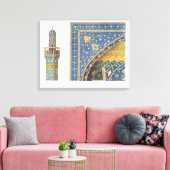 Architectuurgegevens van de Mesdjid-i-Shah, Isf Canvas Afdruk (Insitu (Woonkamer))