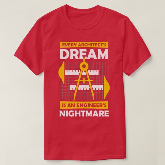 Architectuurgeschenk architectuur t-shirt (Design voorkant)