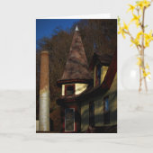 "Architectuurgeschiedenis" Verjaardag Kaart (Gele Bloem)