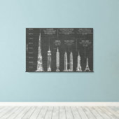 Architectuurhoogte Canvas Afdruk (Insitu (Houten vloer))