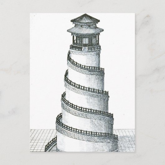  architectuurillustraties briefkaart (Voorkant)