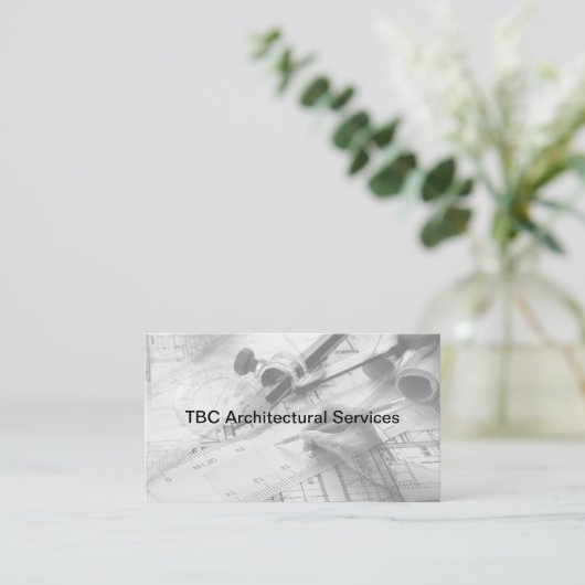 Architectuuringenieur Moderne Visitekaartjes (Staand voorkant)