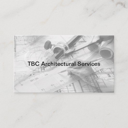 Architectuuringenieur Moderne Visitekaartjes (Voorkant)