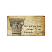 Architectuurkolom Etiket (Voorkant)