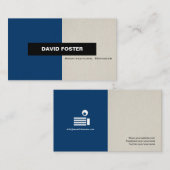 Architectuurmanager - Eenvoudig elegant stijlvol Visitekaartje (Voorkant / Achterkant)