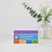 Architectuurmanager - Moderne platte metrostijl Visitekaartje (Staand voorkant)