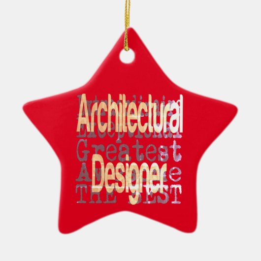 Architectuurontwerper Extraordinaire Keramisch Ornament (Voorkant)