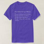 Architectuurproblemen T-shirt (Design voorkant)