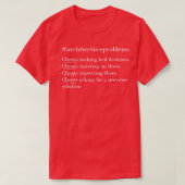 Architectuurproblemen T-shirt (Design voorkant)
