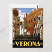 architectuurreis van Verona Italië Briefkaart (Voorkant / Achterkant)