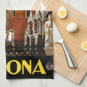  architectuurreis van Verona Italië Theedoek (Quarter Fold)