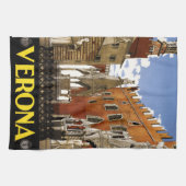  architectuurreis van Verona Italië Theedoek (Horizontaal)