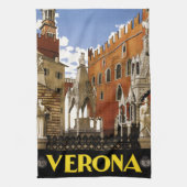  architectuurreis van Verona Italië Theedoek (Verticaal)