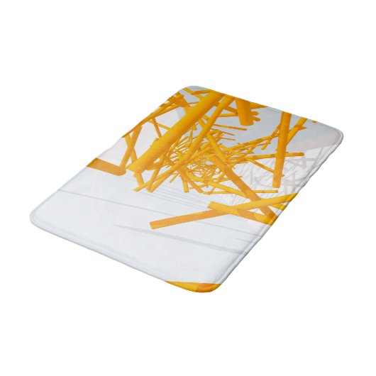 Architectuurruimte met heldere geometrische vorm badmat (Gekanteld)