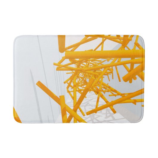 Architectuurruimte met heldere geometrische vorm badmat (Voorkant)