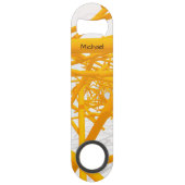 Architectuurruimte met heldere geometrische vorm speed flessenopener (Achterkant)