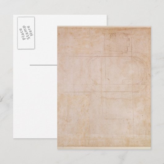 Architectuurschets Briefkaart (Voorkant / Achterkant)