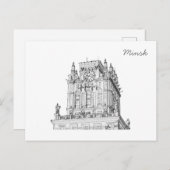 Architectuurschets Wit-Russische stad Minsk Briefkaart (Voorkant / Achterkant)