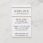 Architectuurscript architect - Avail Letterhead - Visitekaartje (Achterkant)