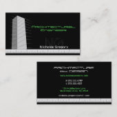 Architectuurtechniek - zwarte Visitekaartjes (Voorkant / Achterkant)