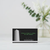 Architectuurtechniek - zwarte Visitekaartjes (Staand voorkant)