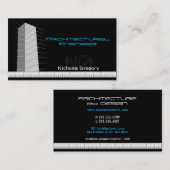 Architectuurtechniek - zwarte Visitekaartjes (Voorkant / Achterkant)