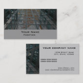 Architectuurtechnische business card-sjabloon visitekaartje (Voorkant / Achterkant)