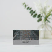 Architectuurtechnische business card-sjabloon visitekaartje (Staand voorkant)