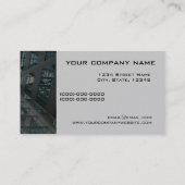 Architectuurtechnische business card-sjabloon visitekaartje (Achterkant)