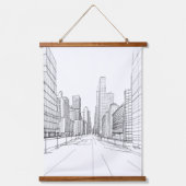 Architectuurtekening Hangend Wandkleed (Voorkant)