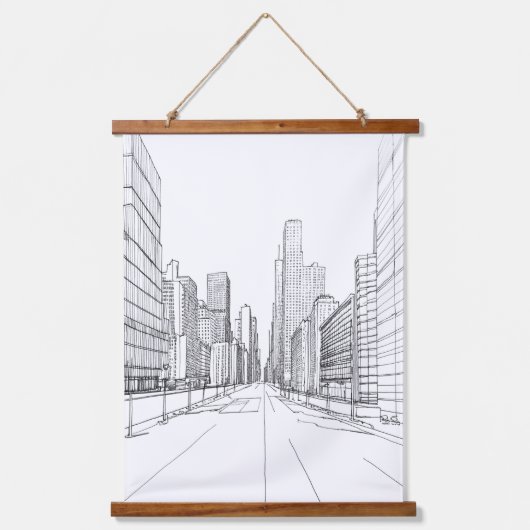 Architectuurtekening Hangend Wandkleed (Voorkant)