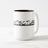 Architectuurtekentitel Mok (donker) (Voorkant rechts)