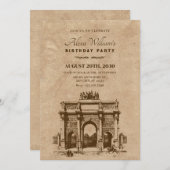 architectuurverjaardag kaart (Voorkant / Achterkant)