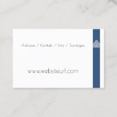 architektur hausbau visitekaartje (Achterkant)