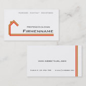 architektur hausbau visitekaartje (Voorkant / Achterkant)