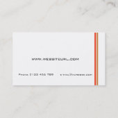 architektur hausbau visitekaartje (Achterkant)