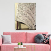 Architrave vanaf een poort, rode zandsteen, Mathur Canvas Afdruk (Insitu (Woonkamer))