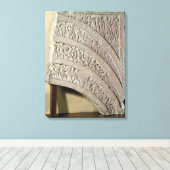 Architrave vanaf een poort, rode zandsteen, Mathur Canvas Afdruk (Insitu (Houten vloer))