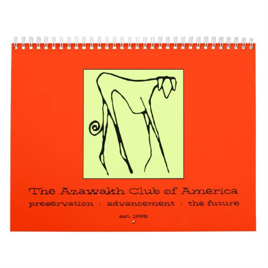 Archival 2009 The Azawakh Club Calendar Kalender (Hoes)
