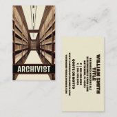 Archivaris Archief Bibliotheek Visitekaartje (Voorkant / Achterkant)