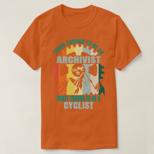 Archivaris Biker Design T-shirt (Design voorkant)