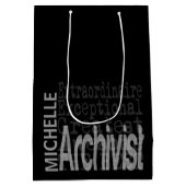 Archivaris Buitengewoon CUSTOM Medium Cadeauzakje (Achterkant)