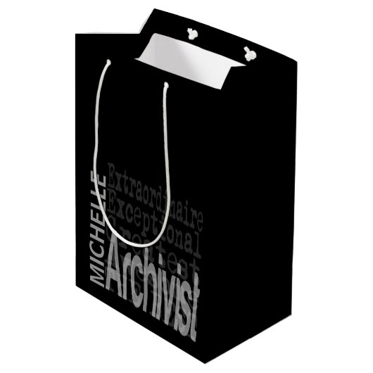 Archivaris Buitengewoon CUSTOM Medium Cadeauzakje (Achterkant Gekanteld)
