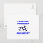 Archivaris met china briefkaart (Voorkant / Achterkant)