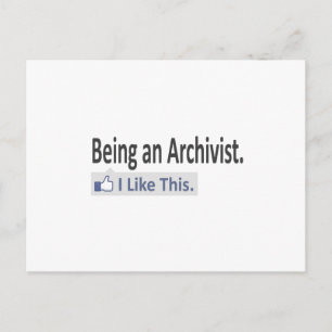 Archivaris zijn ... Ik vind dit leuk Briefkaart