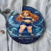  Archive Galaxy: Aquarius Beta Bearer Ronde Button 6,0 Cm (In situ)
