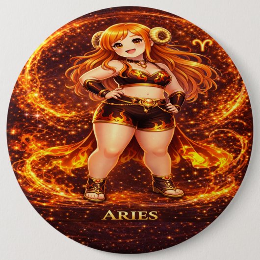 Archive Galaxy: Aries Phoenix Ronde Button 6,0 Cm (Voorkant)